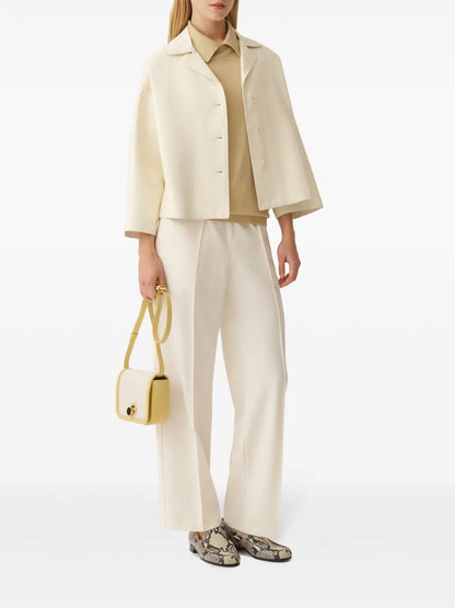 Fine-Knit Polo Top