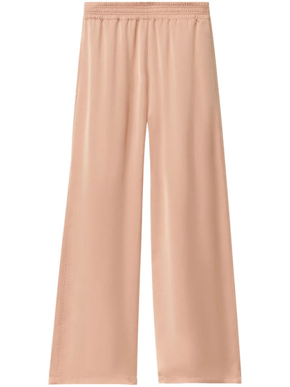 Satin Wide-Leg Trousers