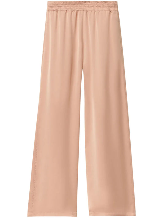 Satin Wide-Leg Trousers