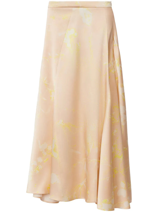 Silk Midi Skirt