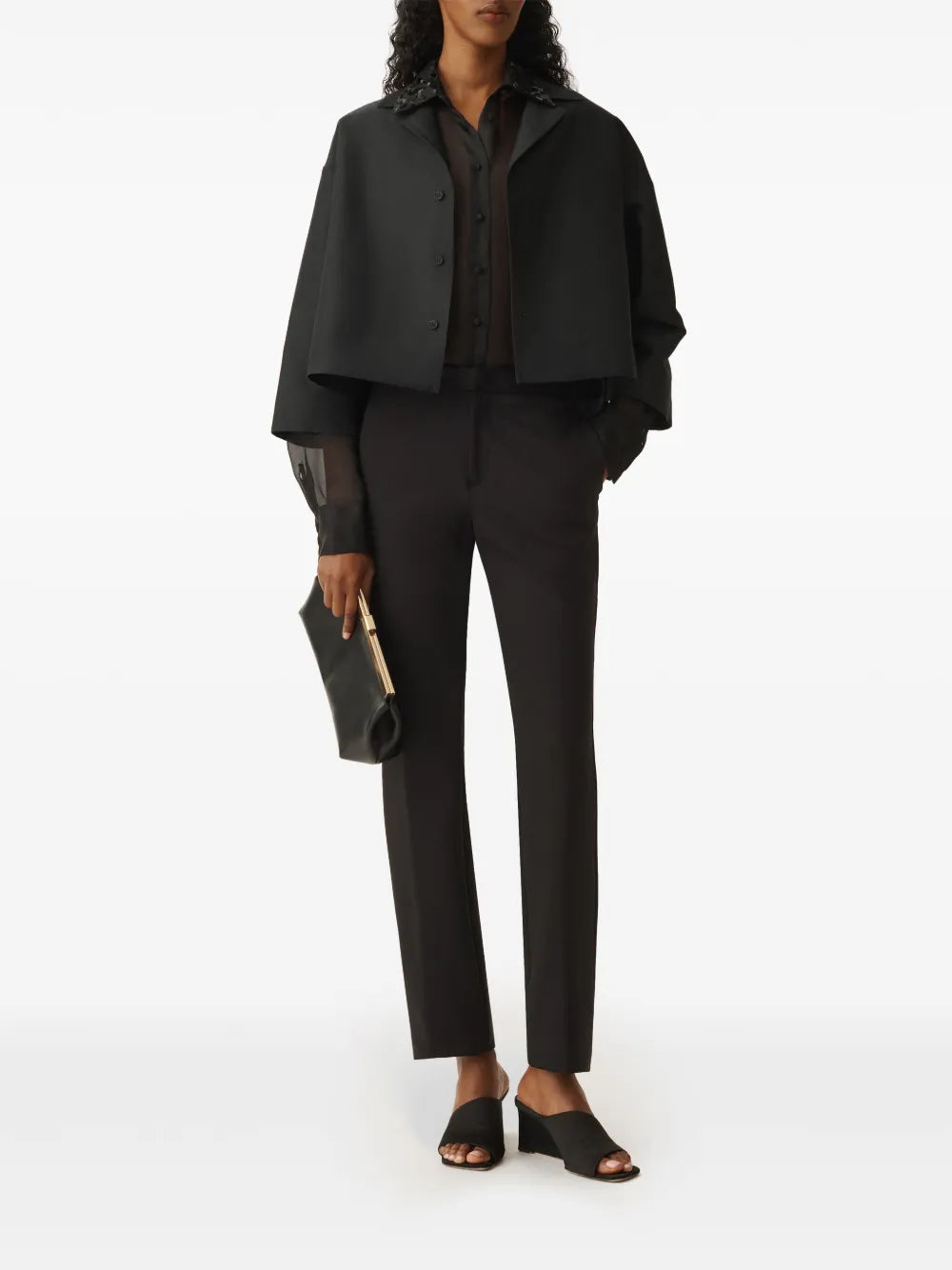 Sequined Organza Shirt