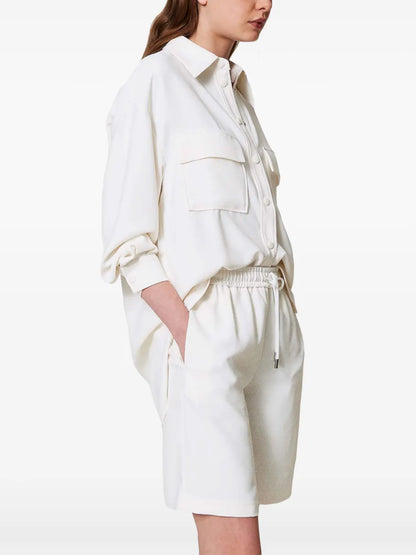 Crêpe Piquet Shorts