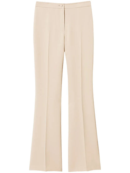 Crêpe Flared Trousers