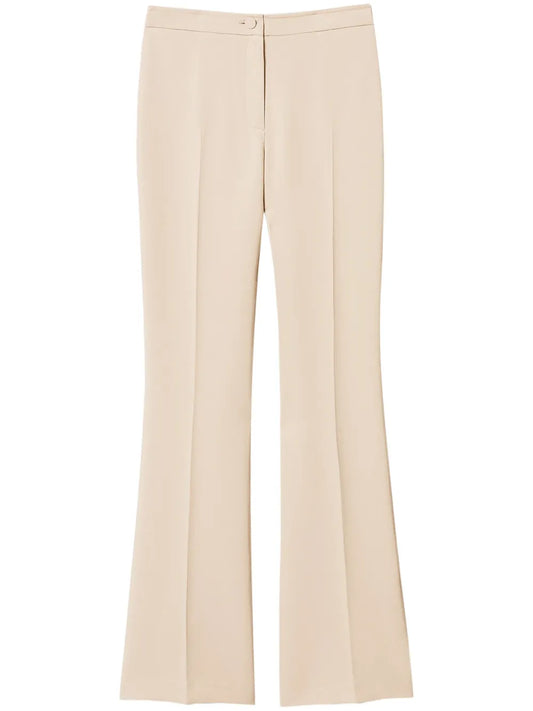 Crêpe Flared Trousers