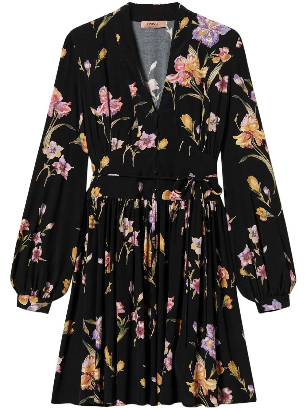 Floral-Print Mini Dress