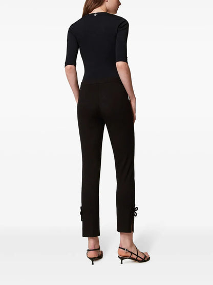 Floral-Appliqué Trousers