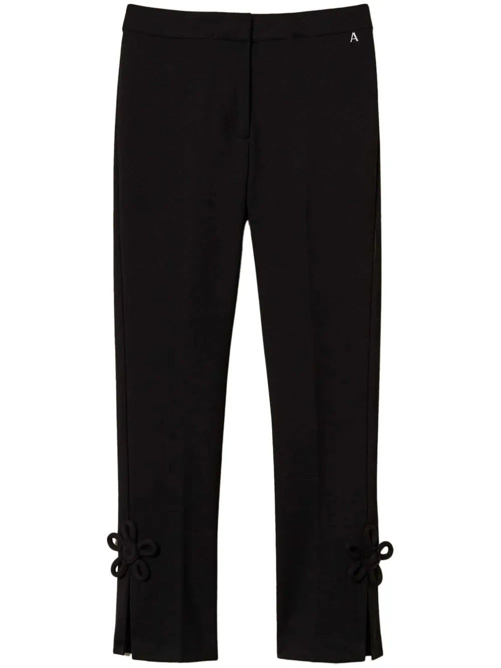 Floral-Appliqué Trousers