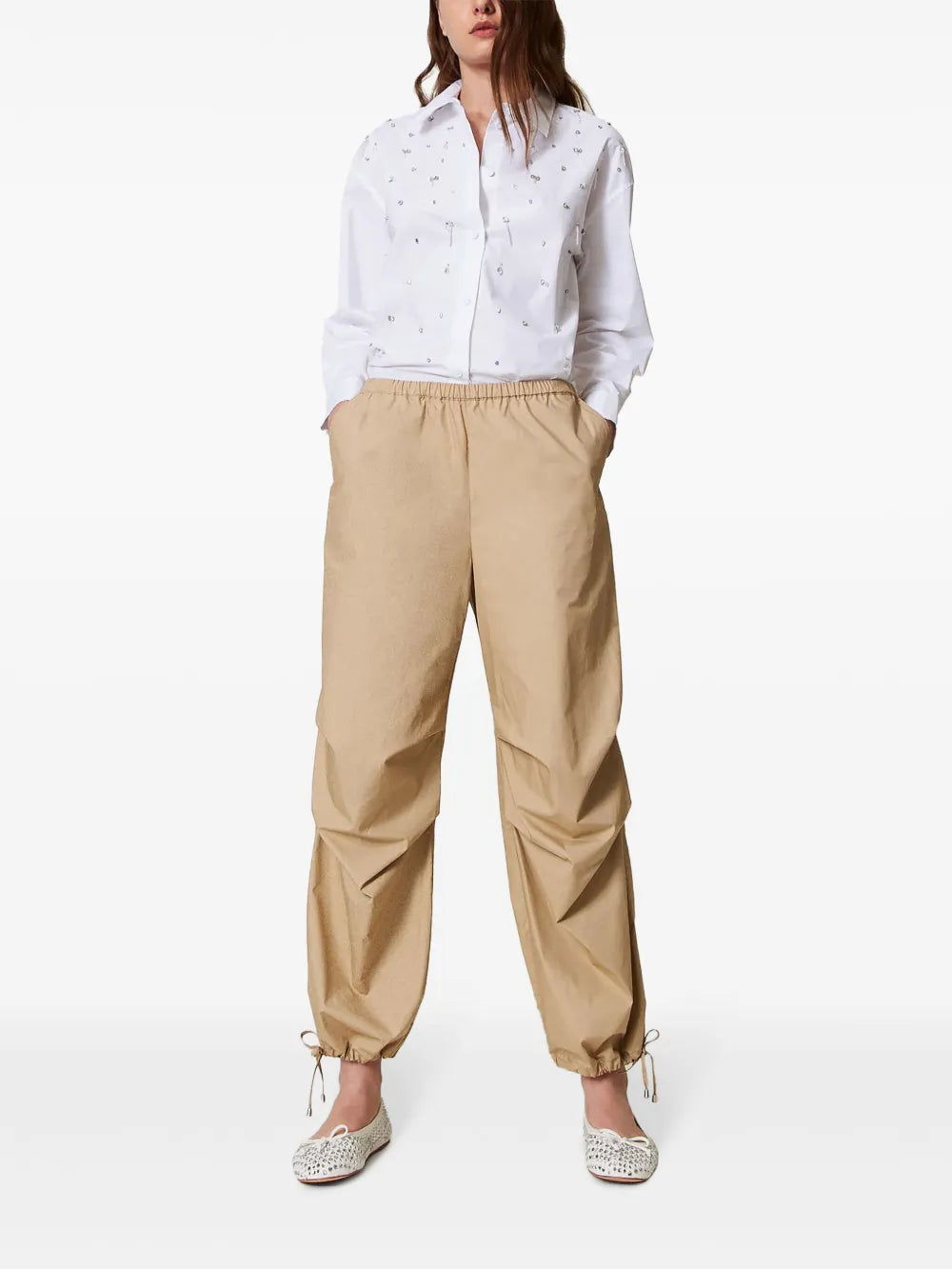 Poplin Track Pants