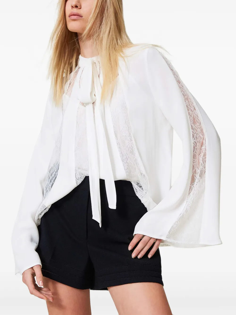 Embroidered Straight-Leg Shorts