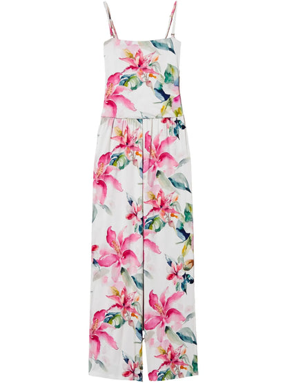 Floral-Print Jumpsuit