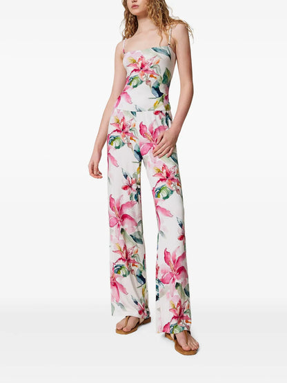Floral-Print Jumpsuit