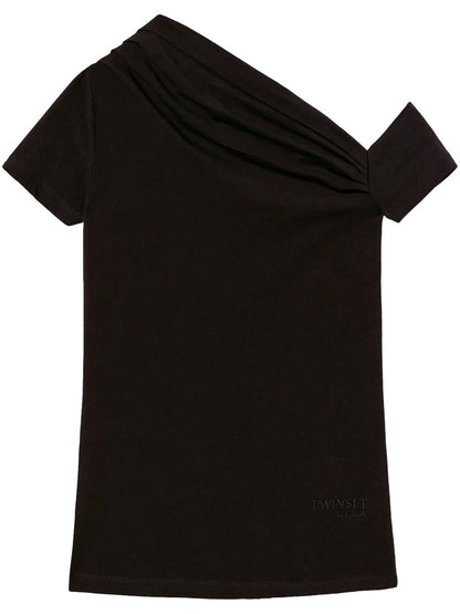 Draped-Detail T-Shirt