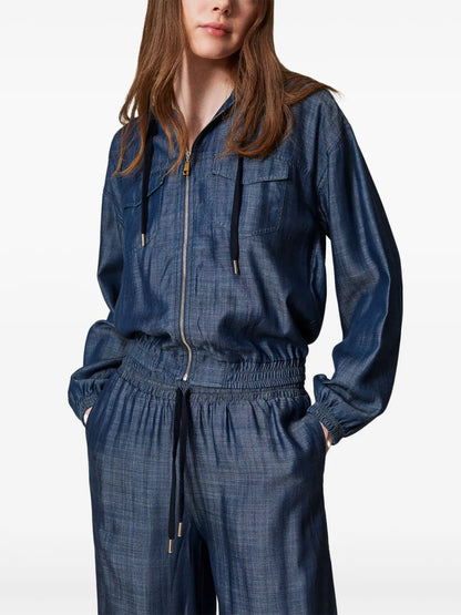 Hooded Denim Jacket