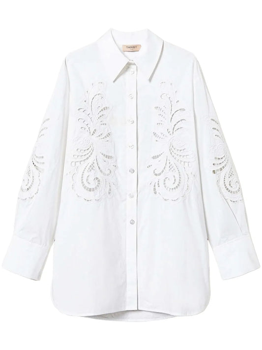 Embroidered Poplin Shirt