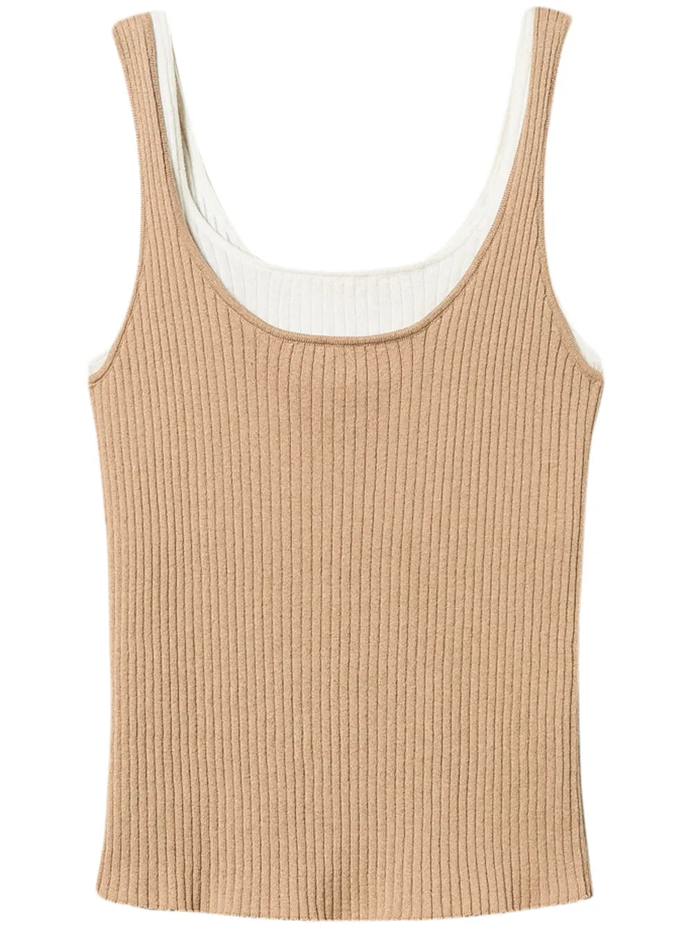 Trompe-L'Œil Fitted Knit Top