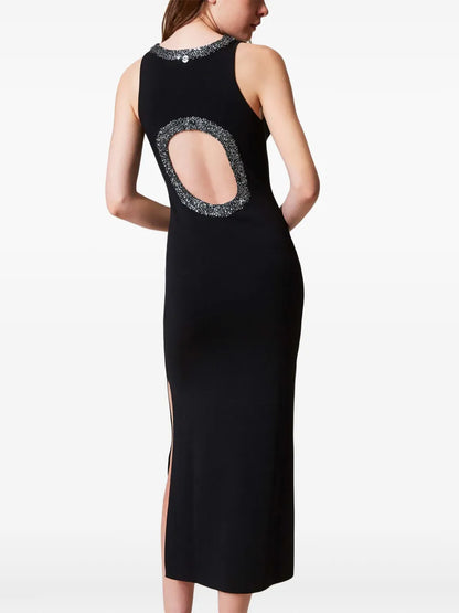 Sequin-Embellished Knitted Dress
