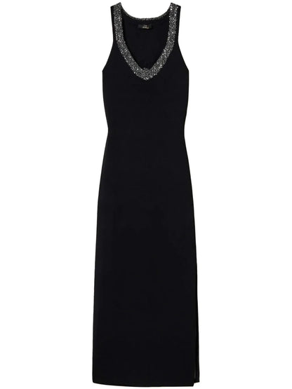 Sequin-Embellished Knitted Dress