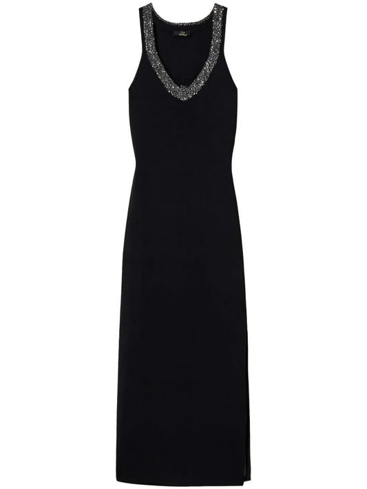 Sequin-Embellished Knitted Dress