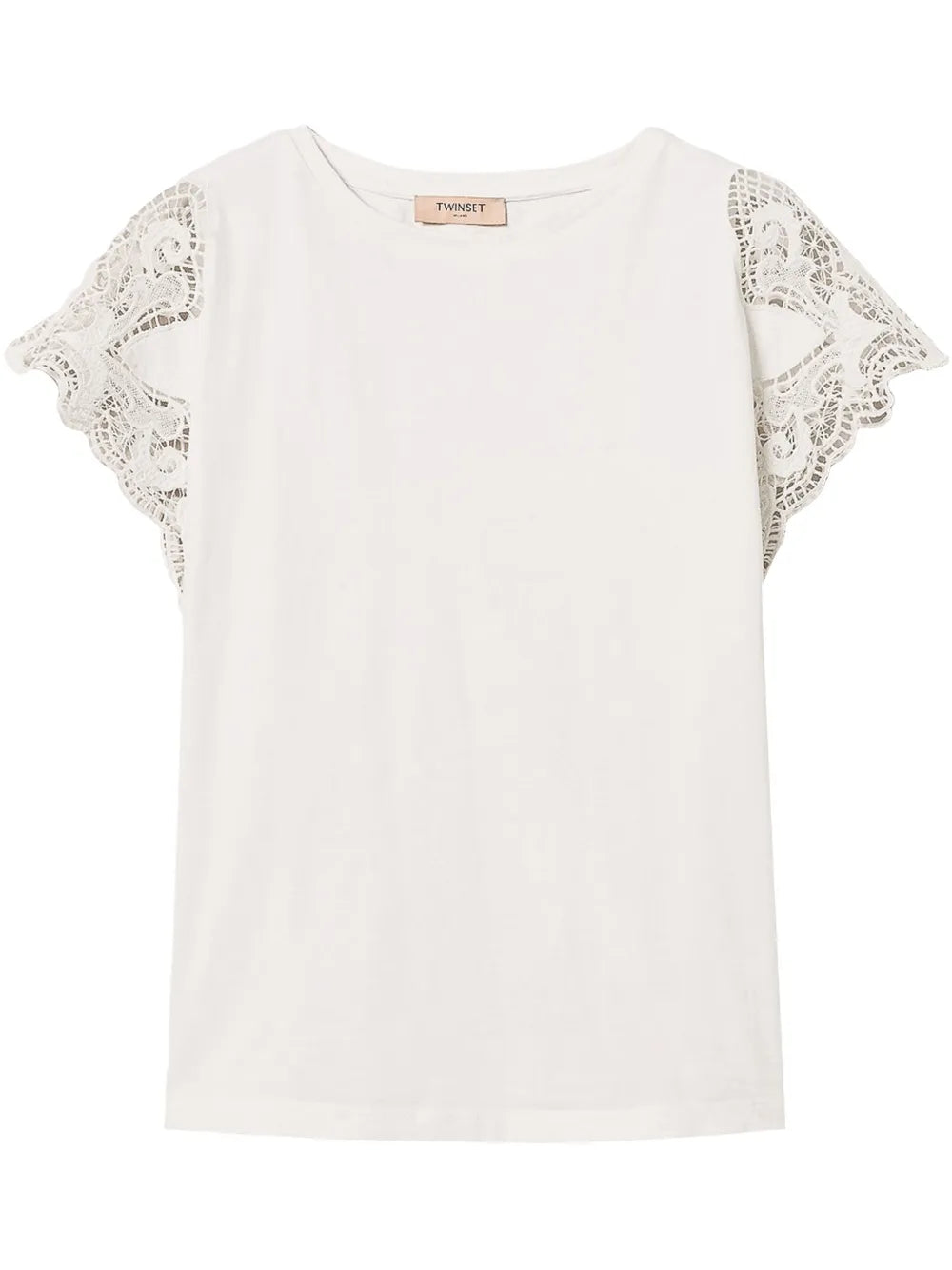 Lace-Sleeve T-Shirt
