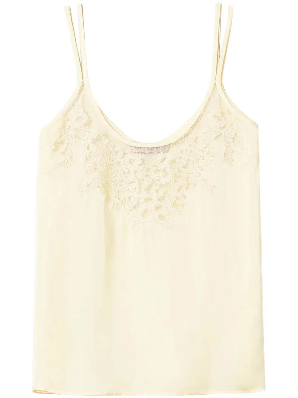 Embroidered Satin Top