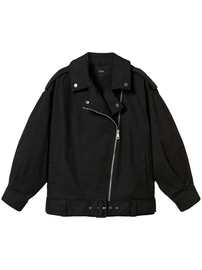 Belted Biker Jacket
