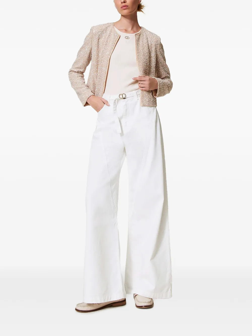 Oval T Wide-Leg Jeans