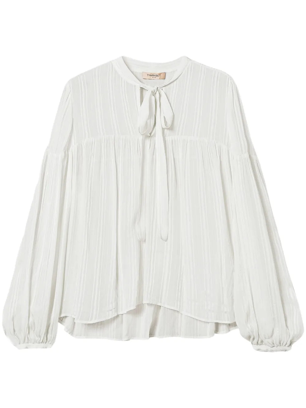 Striped Jacquard Blouse