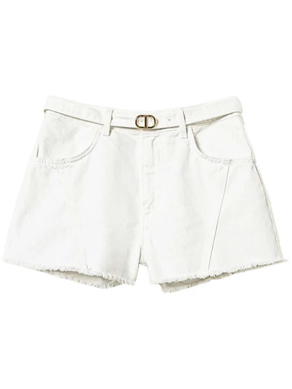 Oval T Denim Shorts