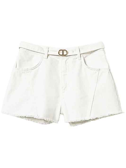 Oval T Denim Shorts