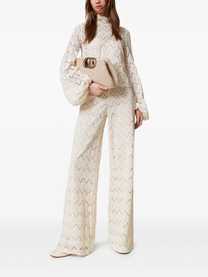Macramé Palazzo Trousers