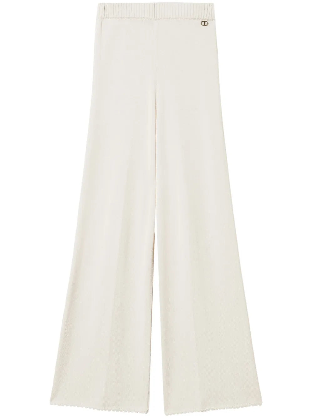 Flared Knit Trousers