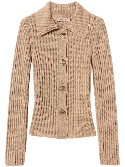 Oval T Buttons Cardigan