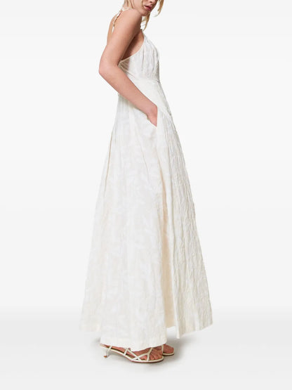 Embroidered Muslin Maxi Dress