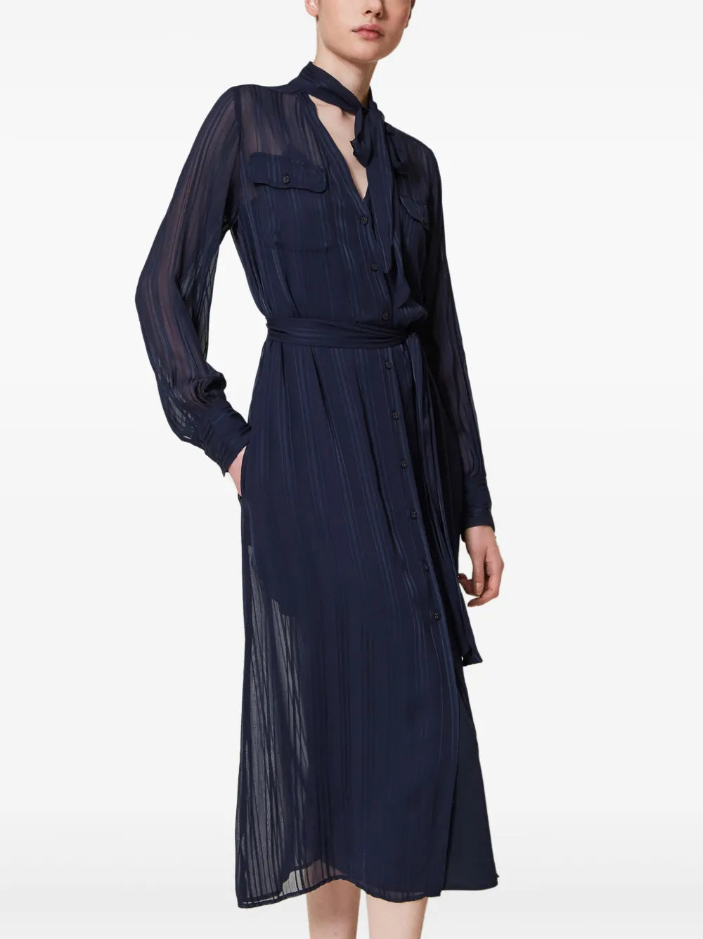 Georgette Shirt Dress