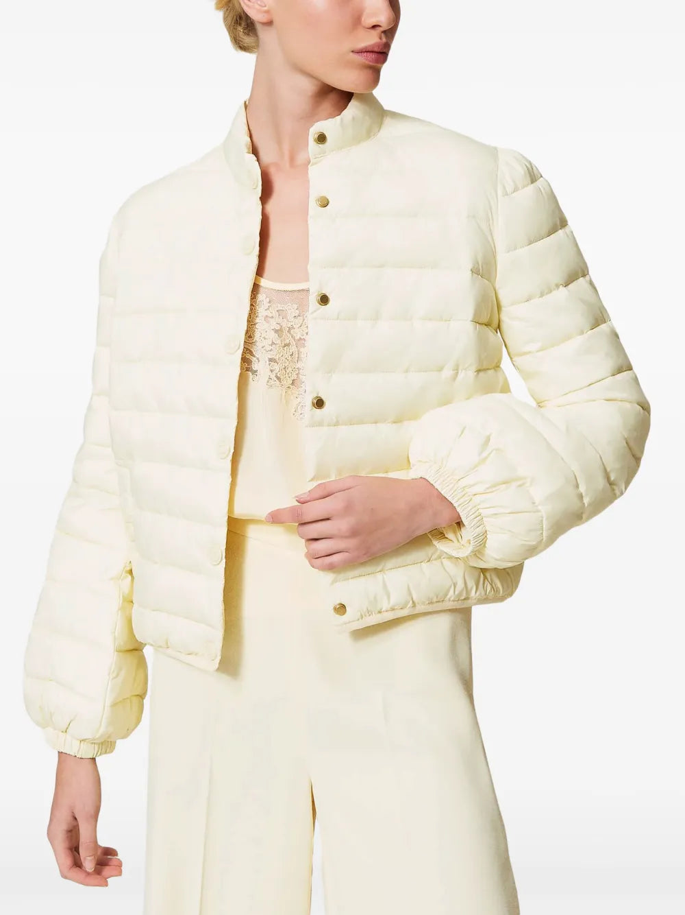 Logo-Buttons Puffer Jacket