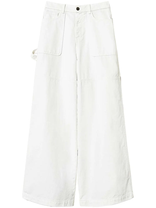 Wide-Leg Cargo Jeans