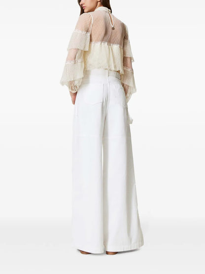 Wide-Leg Cargo Jeans