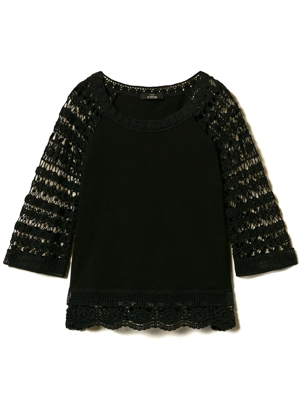 Macramé-Detail Blouse