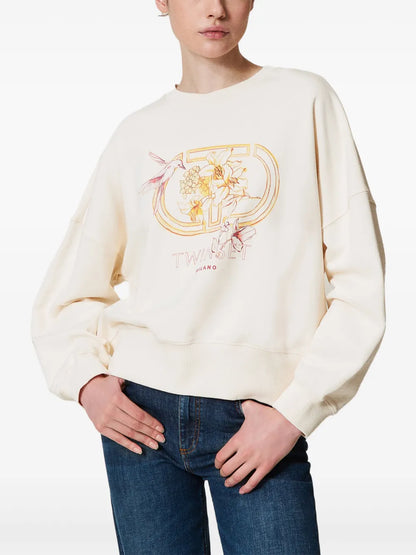 Hummingbird-Print Sweatshirt