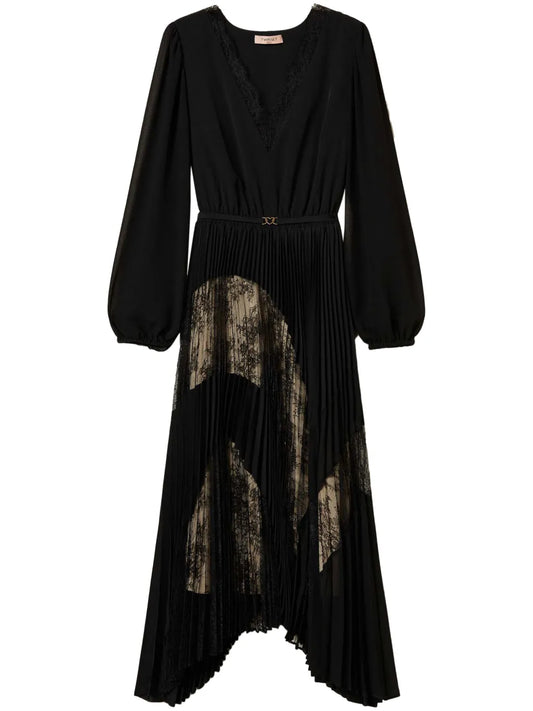 Pleated Georgette Dress