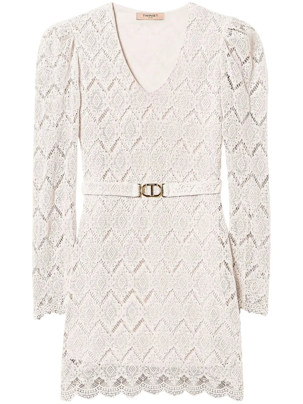 Macramé Lace Mini Dress