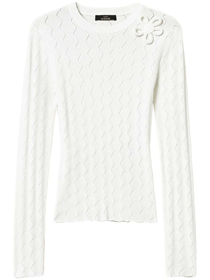 Floral-Appliqué Jumper
