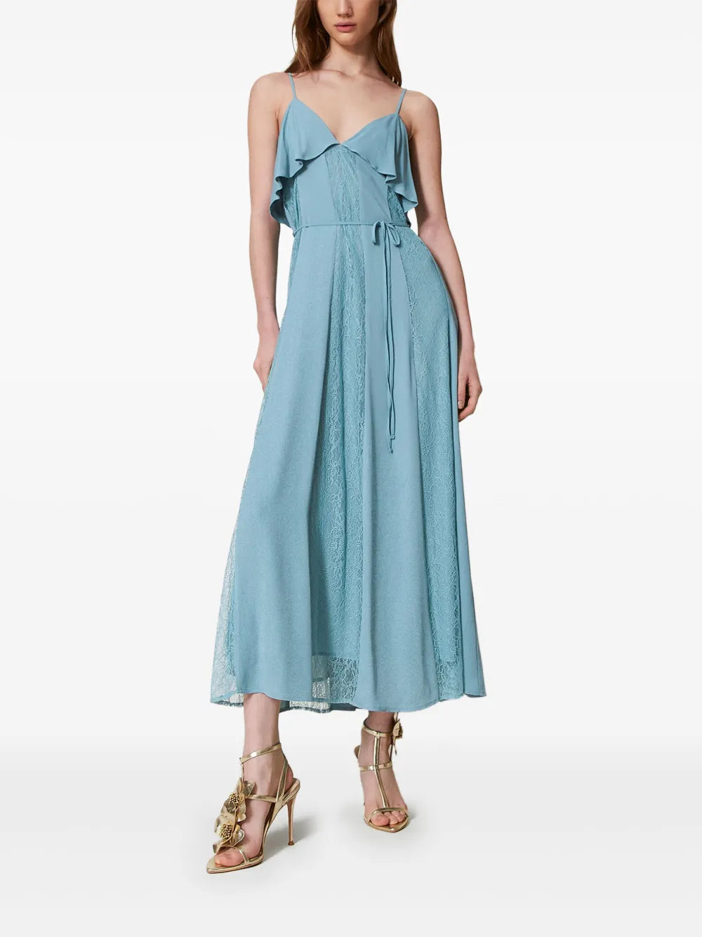 Ruffled Lace Dress