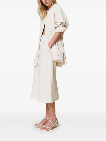 Organic Cotton Midi Skirt