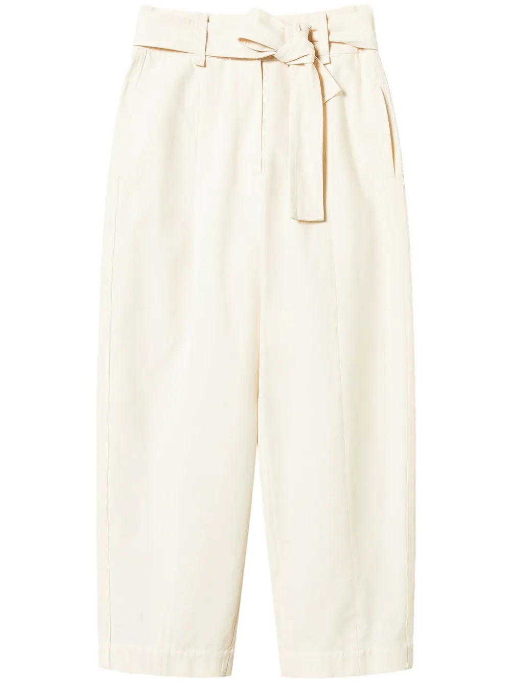Belted Gabardine Trousers