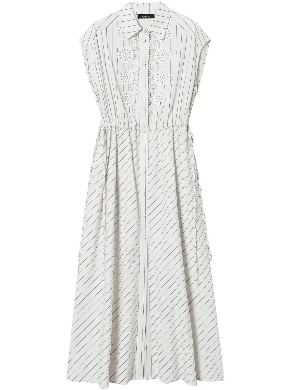 Macramé-Detail Maxi Dress