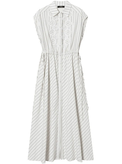 Macramé-Detail Maxi Dress