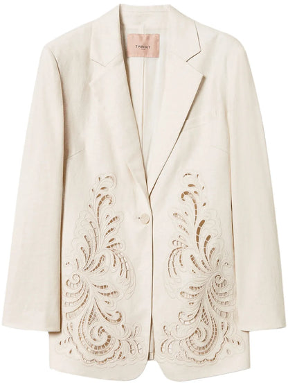 Embroidered Blazer