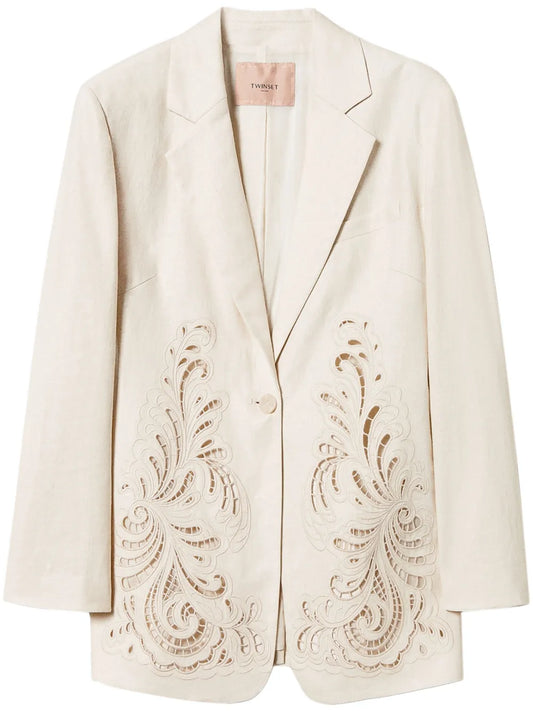 Embroidered Blazer