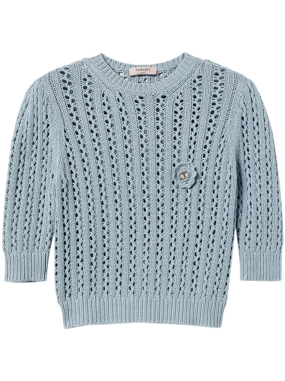 Crochet-Knit Jumper